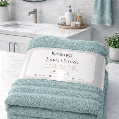 Juego De Toalla y Toallon (Cerezo)