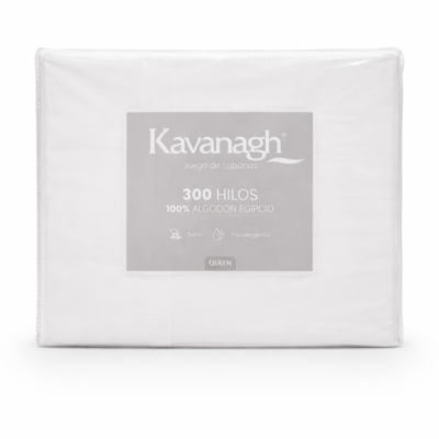 Sabana Kavanagh 300 Hilos Algodón Egipcio Queen